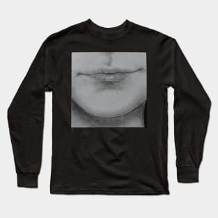 drawing insecurities thin lips body positivity Long Sleeve T-Shirt